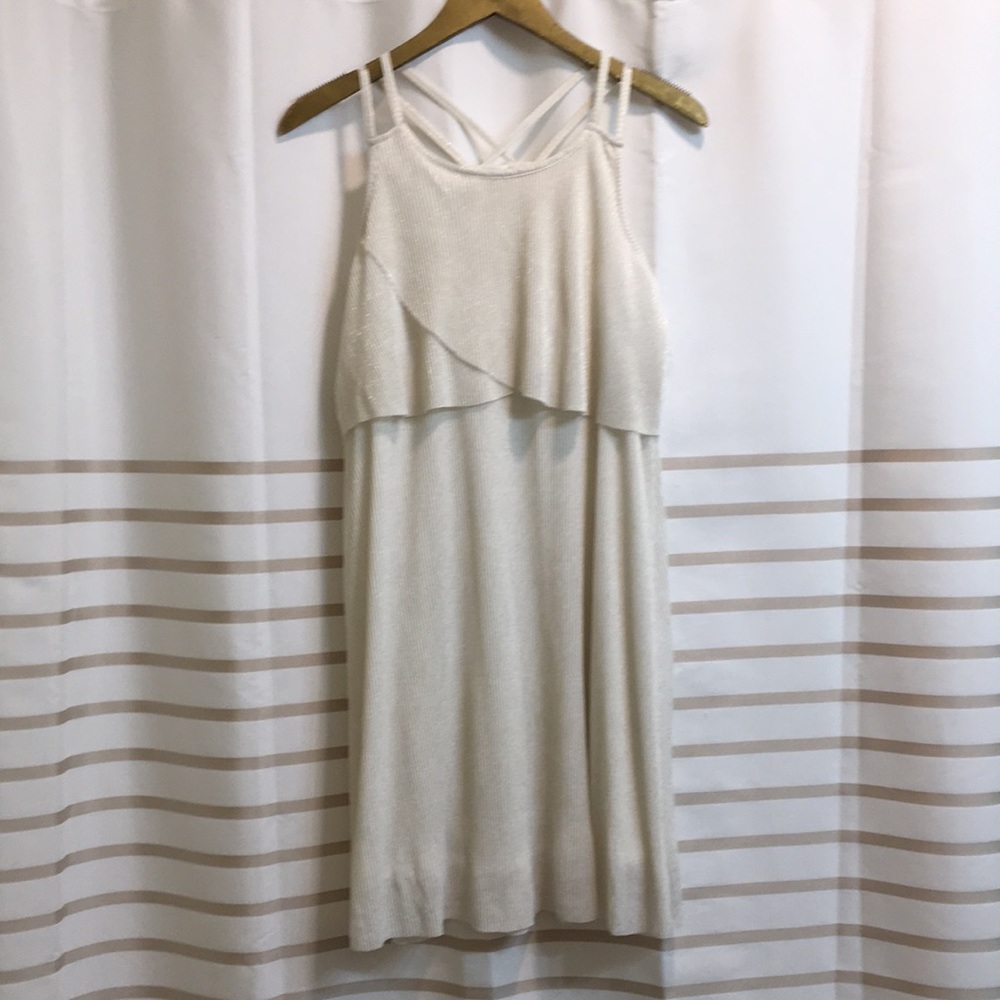 Gold shimmer dress